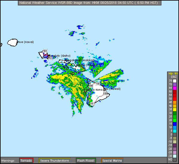 Kohala, HI  Long Range Radar Recording of Lane (2018) Approach