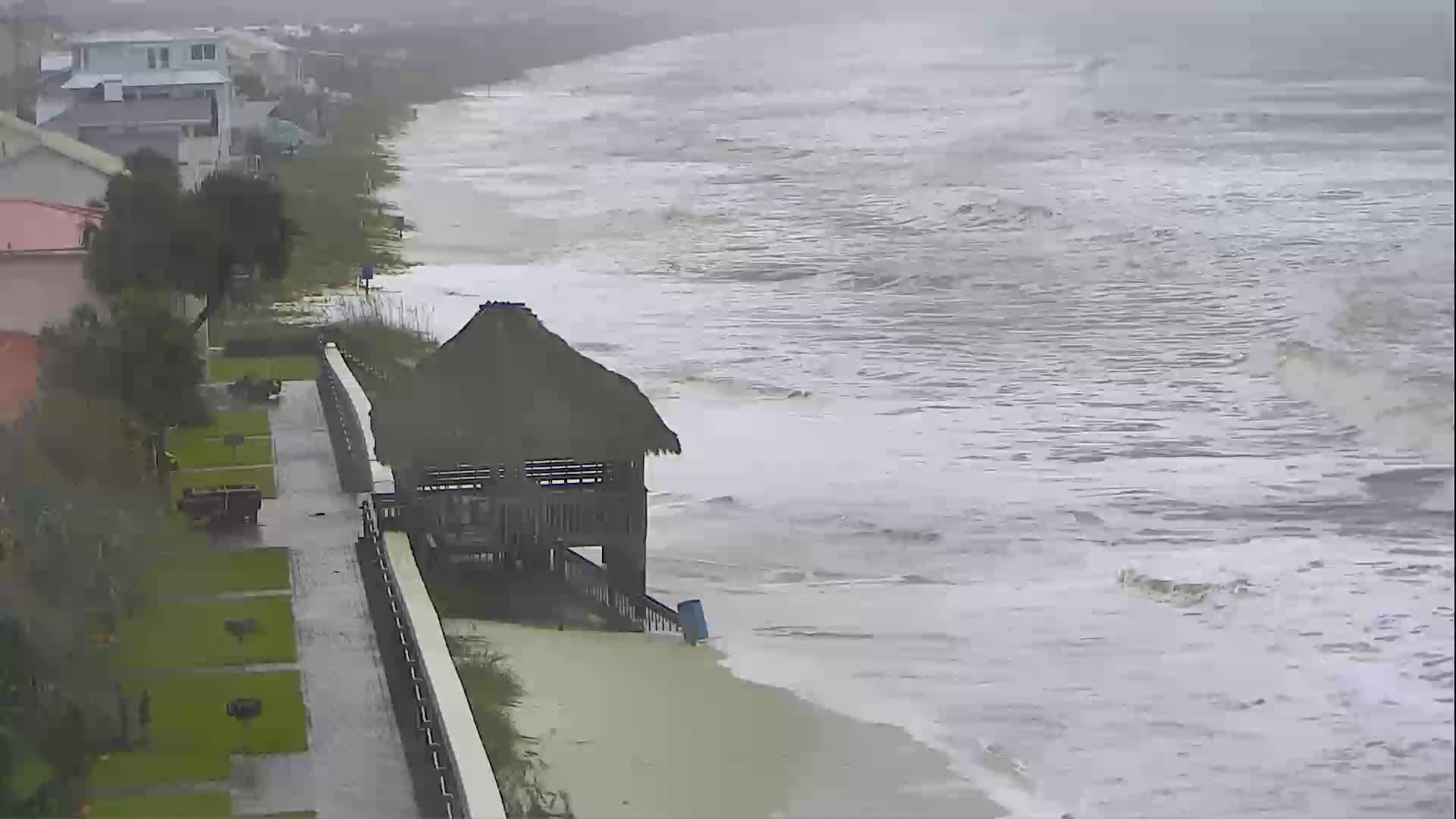 Mexico Beach FL Webcam Recording Michael (2018)