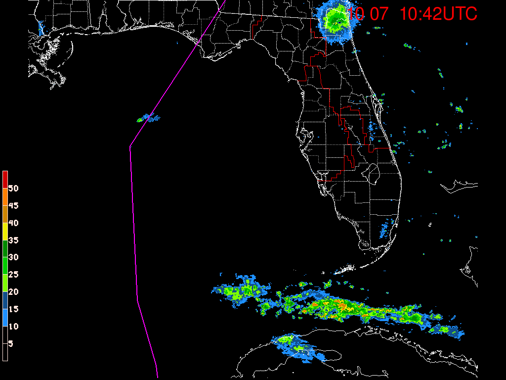 Florida Radar Recording From SFWMD for Michael (2018) Approach