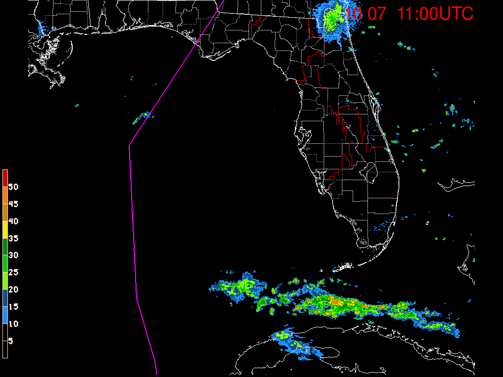 Florida Radar Recording From SFWMD for Michael (2018) Approach