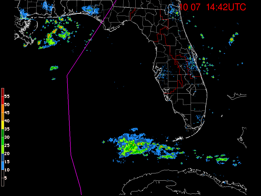 Florida Radar Recording From SFWMD for Michael (2018) Approach