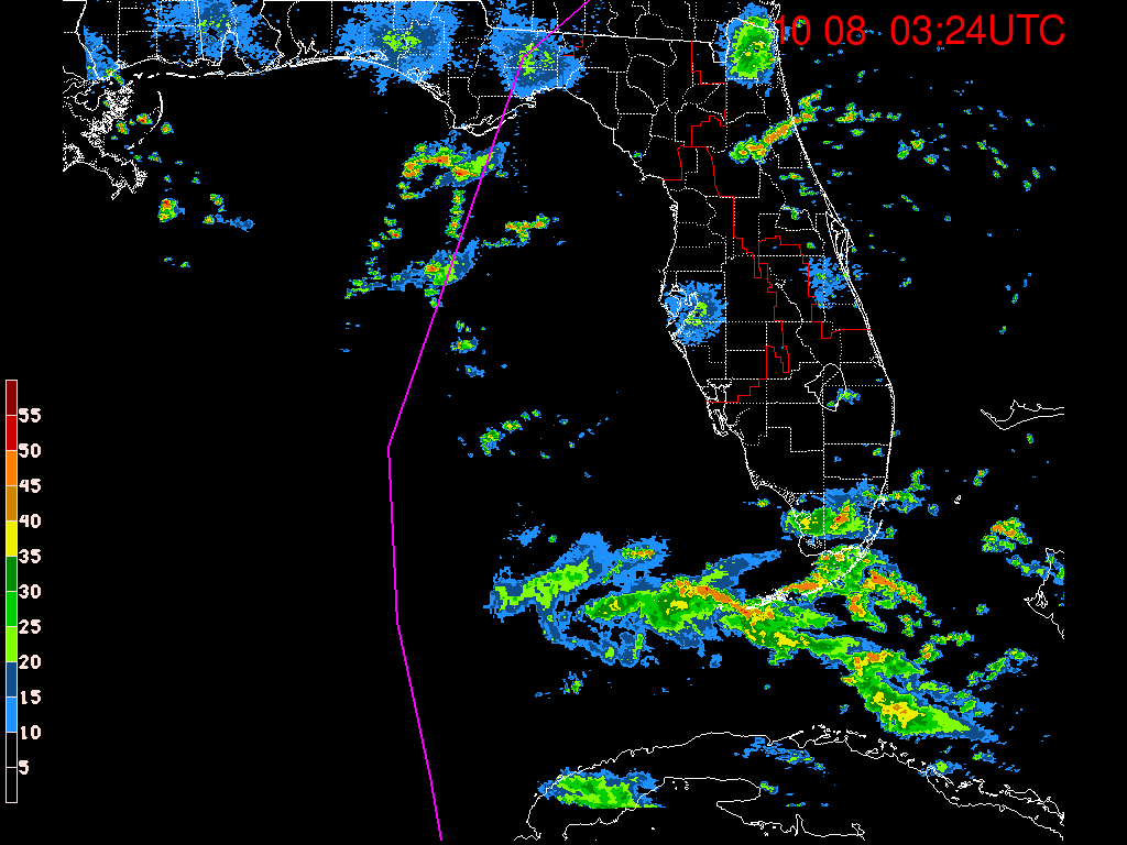 Florida Radar Recording From SFWMD for Michael (2018) Approach