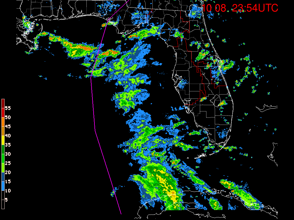 Florida Radar Recording From SFWMD for Michael (2018) Approach
