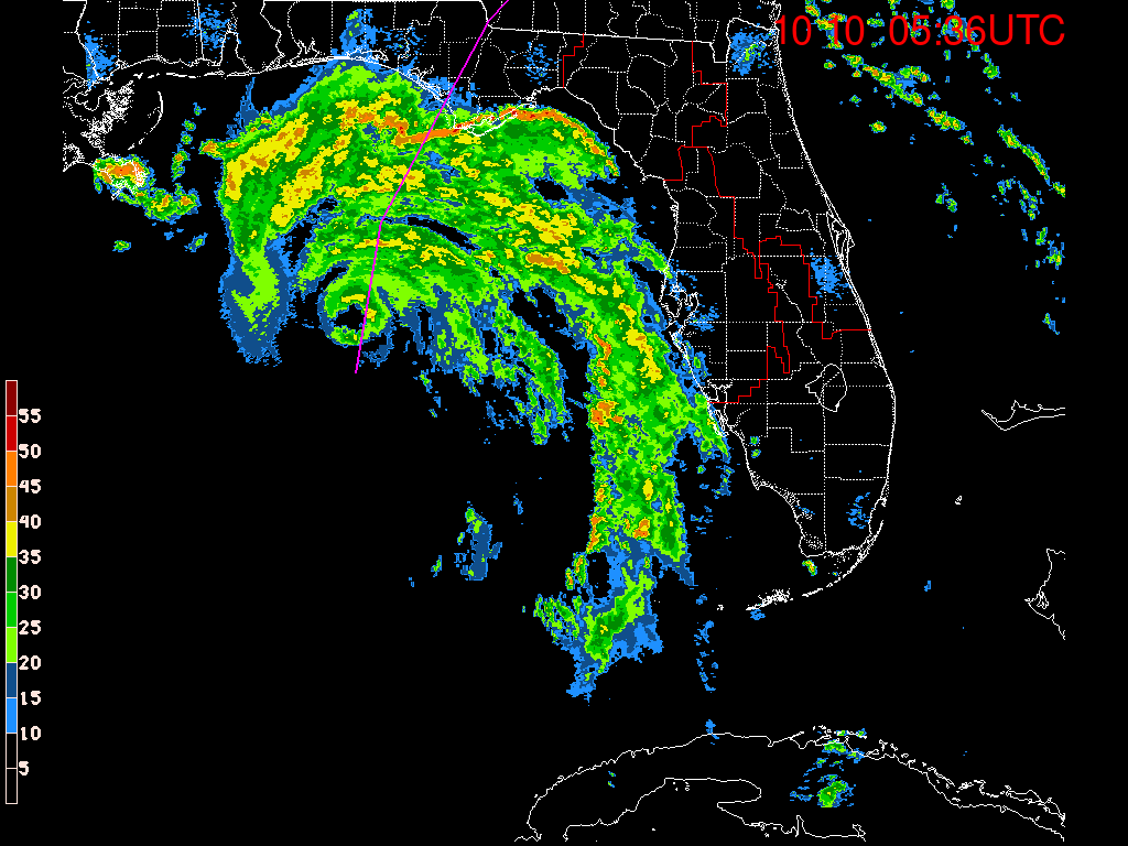 Florida Radar Recording From SFWMD for Michael (2018) Approach