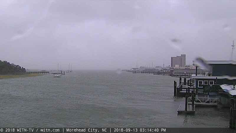 Morehead City Cam for Florence Approach (2018)