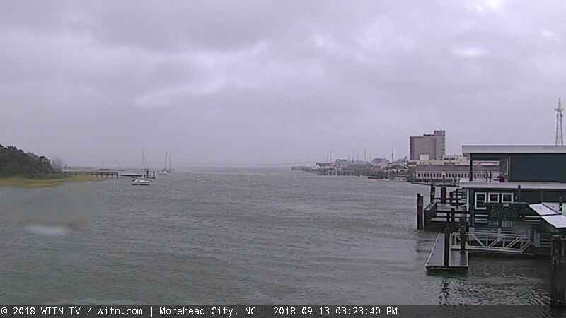 Morehead City Cam for Florence Approach (2018)
