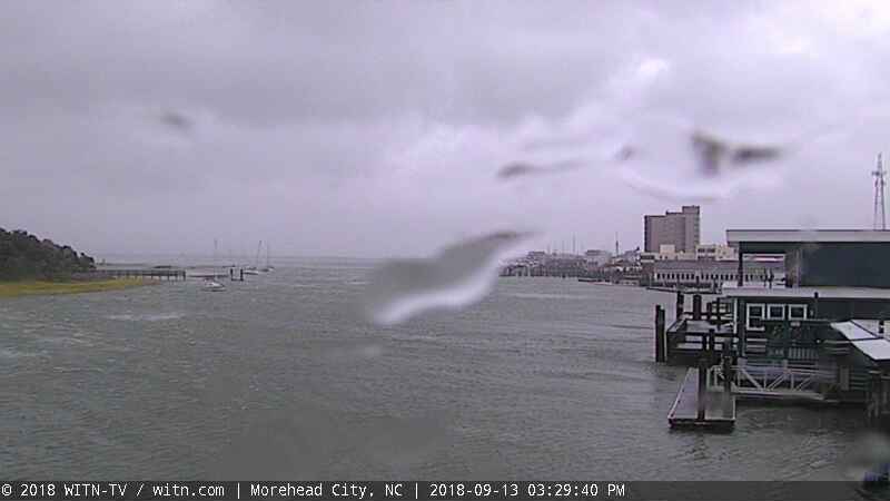Morehead City Cam for Florence Approach (2018)