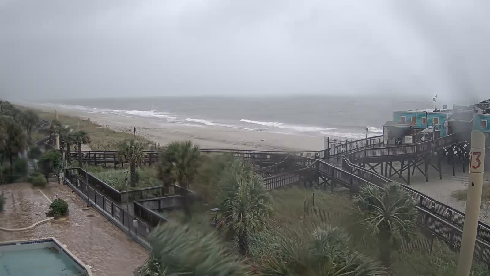 Riptydz Myrtle Beach Webcam Recording for Florence Approach (2018)