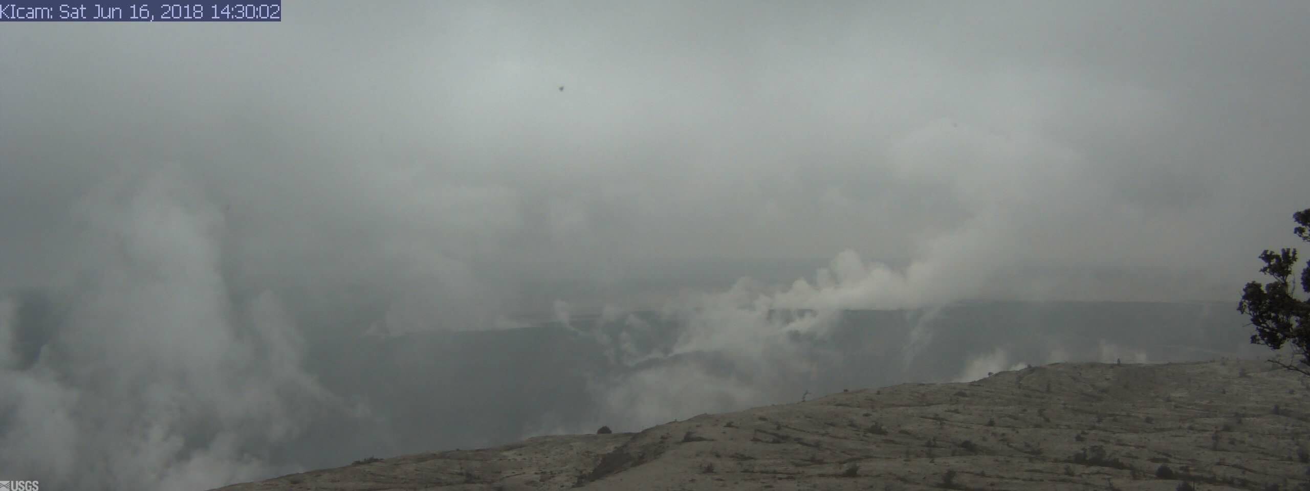 Part 2 Panorama of KÄ«lauea Caldera from HVO Observation Tower (2018)