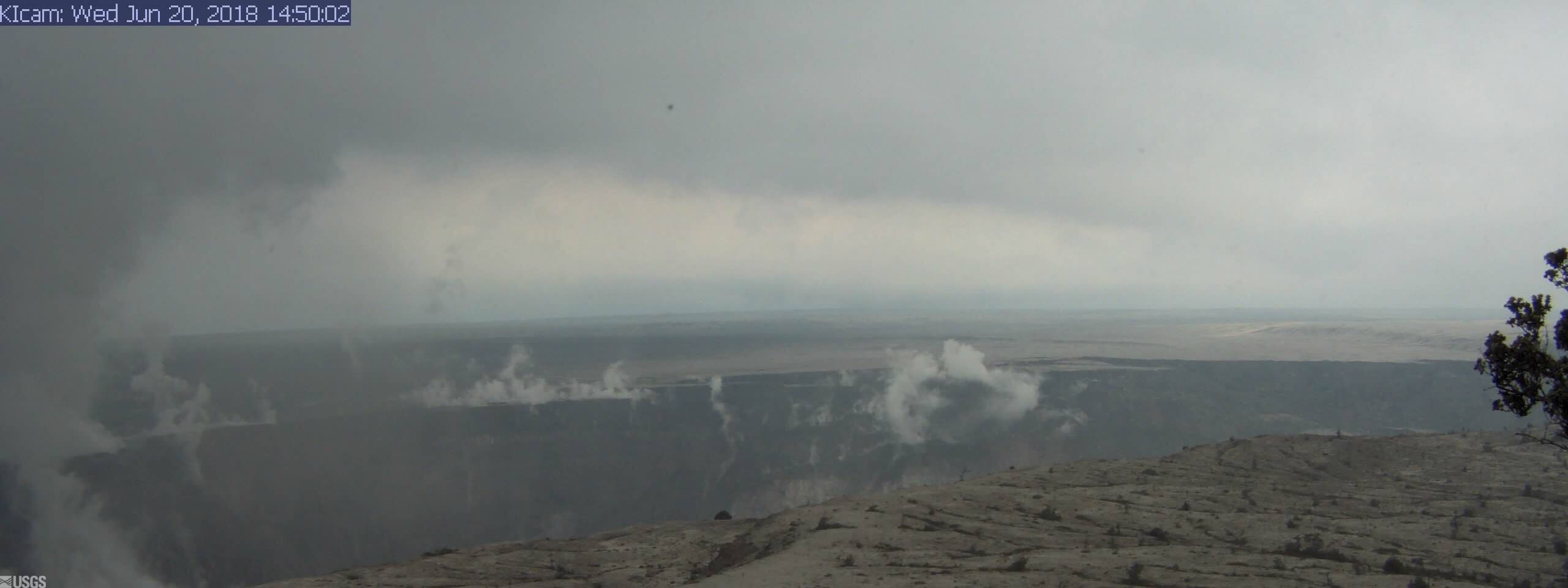 Part 2 Panorama of KÄ«lauea Caldera from HVO Observation Tower (2018)