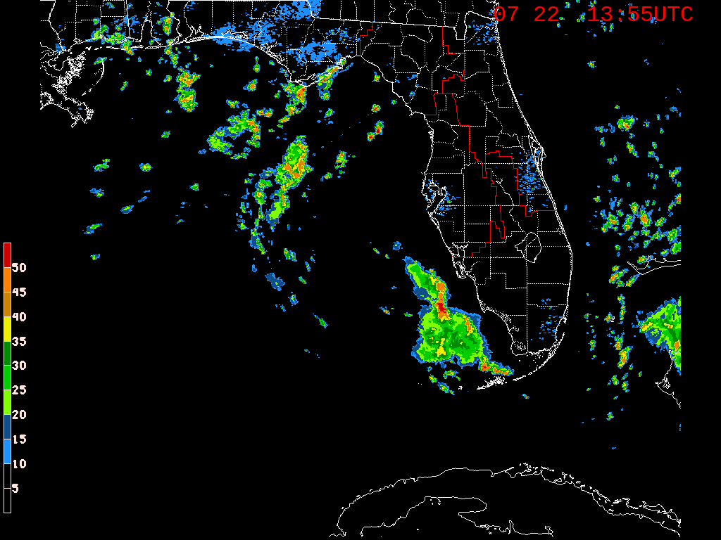 Florida Radar Recording From SFWMD for Three (2019) Approach