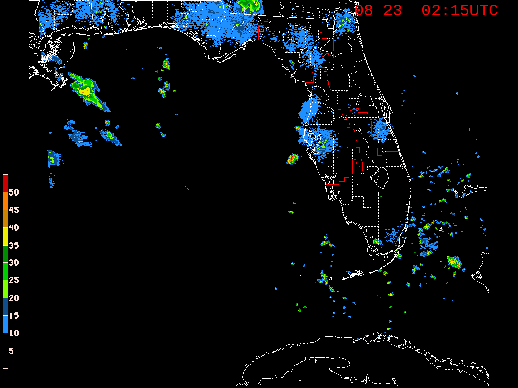 Florida Radar Recording From SFWMD for 98L (Aug 2019)