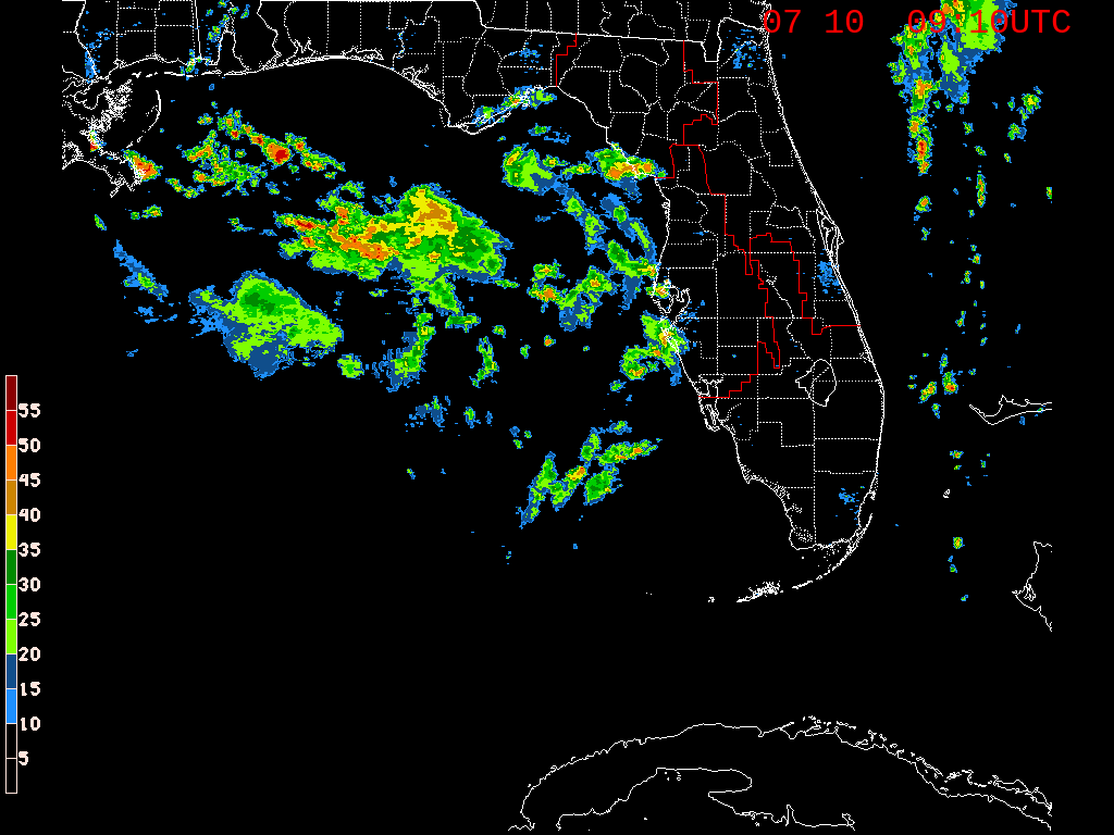 Florida Radar Recording From SFWMD for Barry (2019) Approach