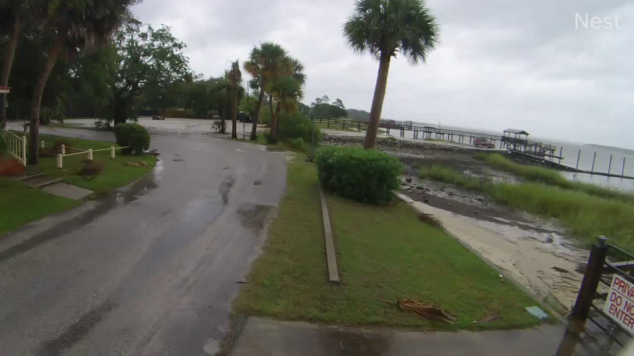 Brighton Beach, SC Hurricane Track Cam 1 Recording Dorian (2019)