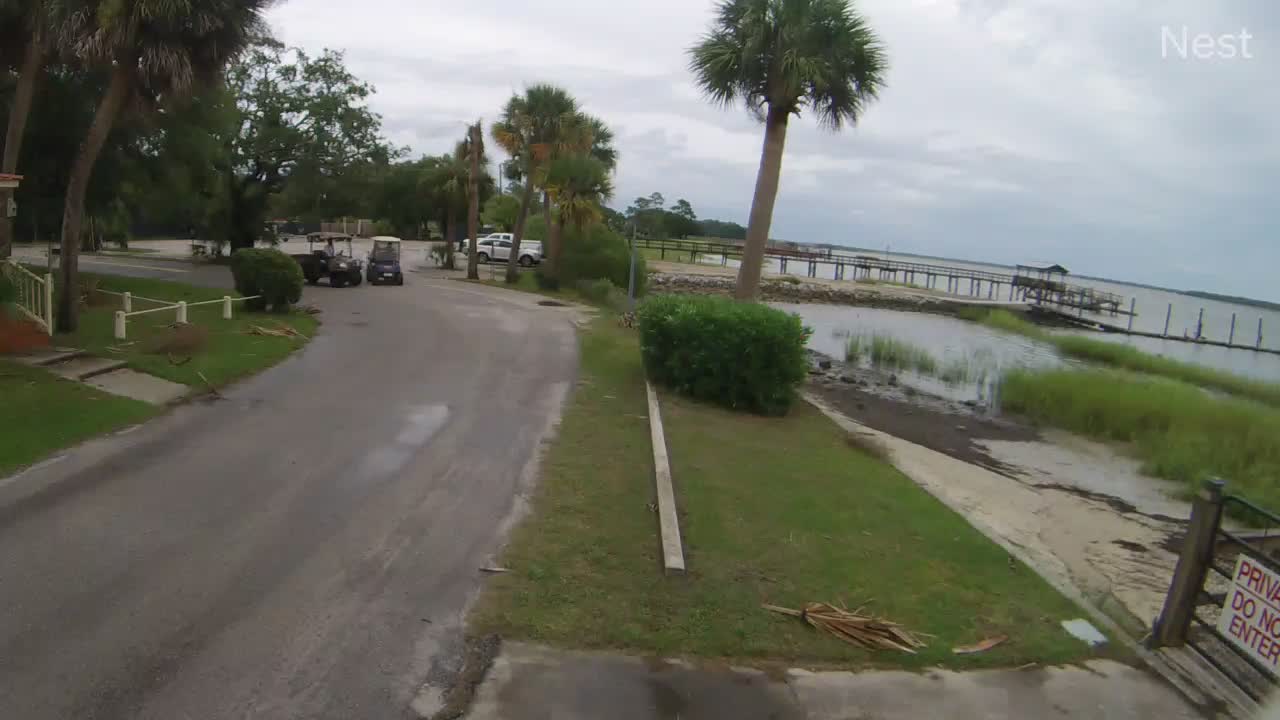 Brighton Beach, SC Hurricane Track Cam 1 Recording Dorian (2019)