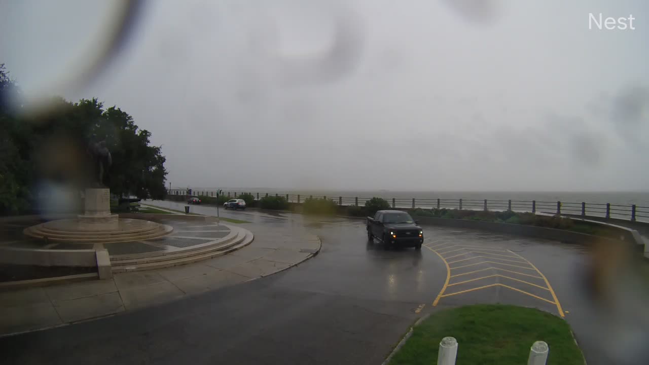 Charleston, SC The Battery Hurricane Track Cam 2 Recording Dorian (2019)