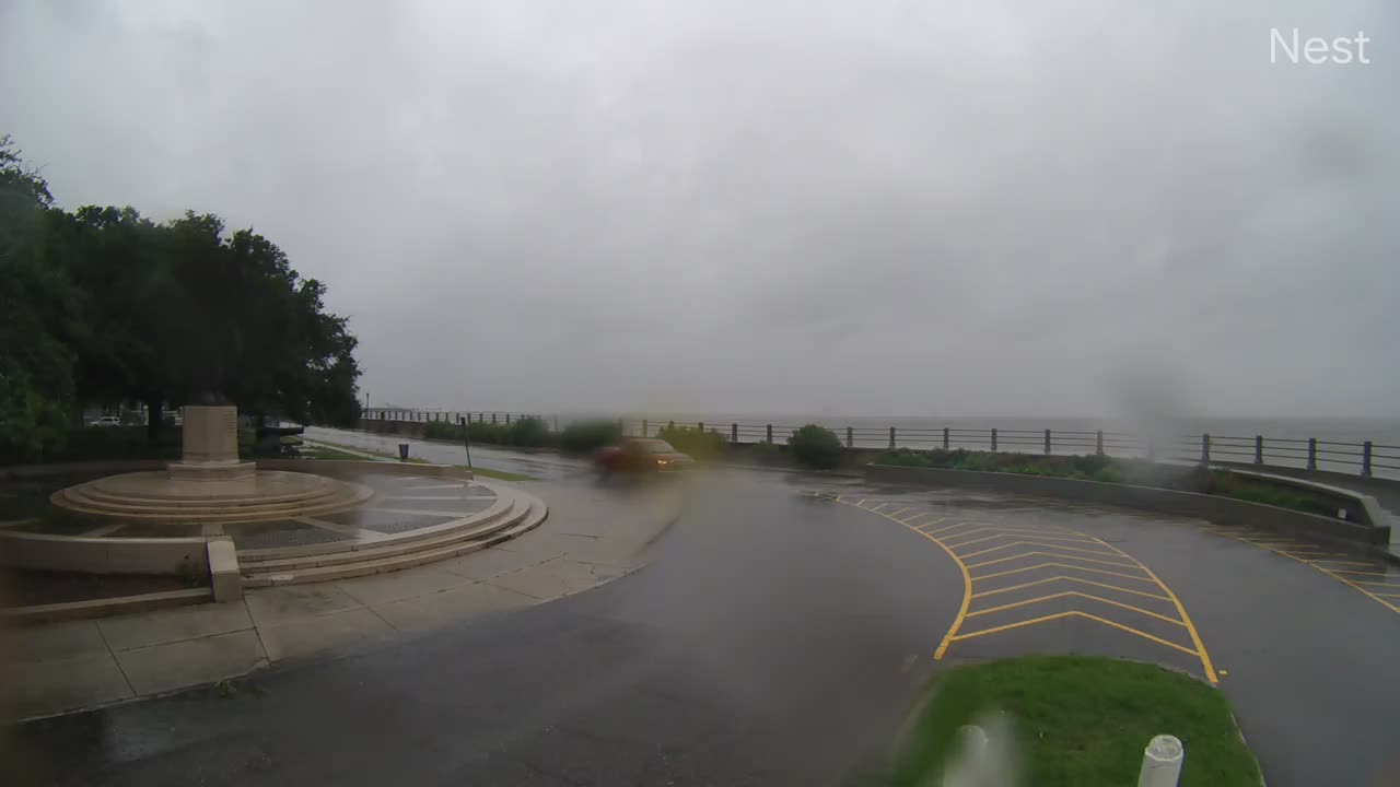 Charleston, SC The Battery Hurricane Track Cam 2 Recording Dorian (2019)