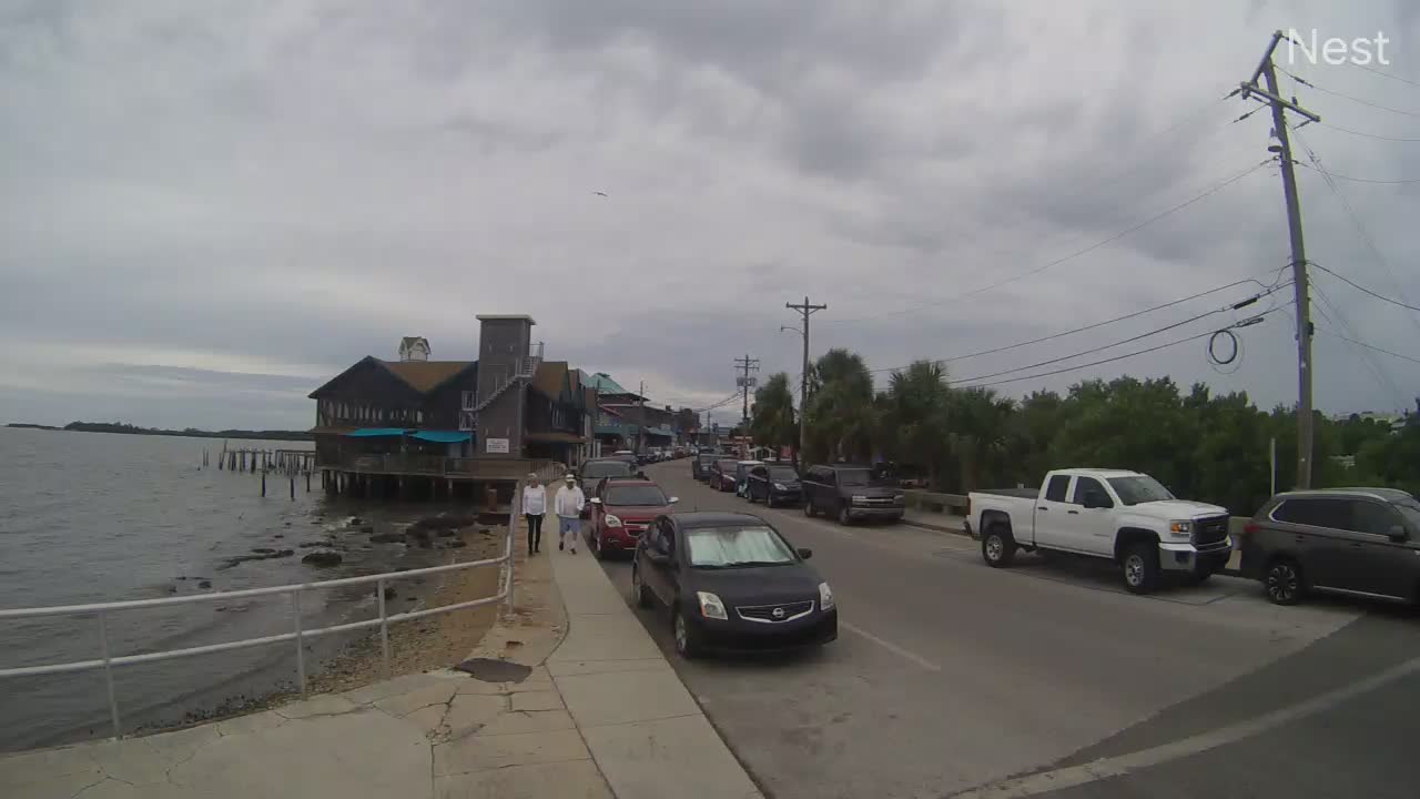 Cedar Key, FL Hurricane Track Cam 10 Recording Nestor (2019)