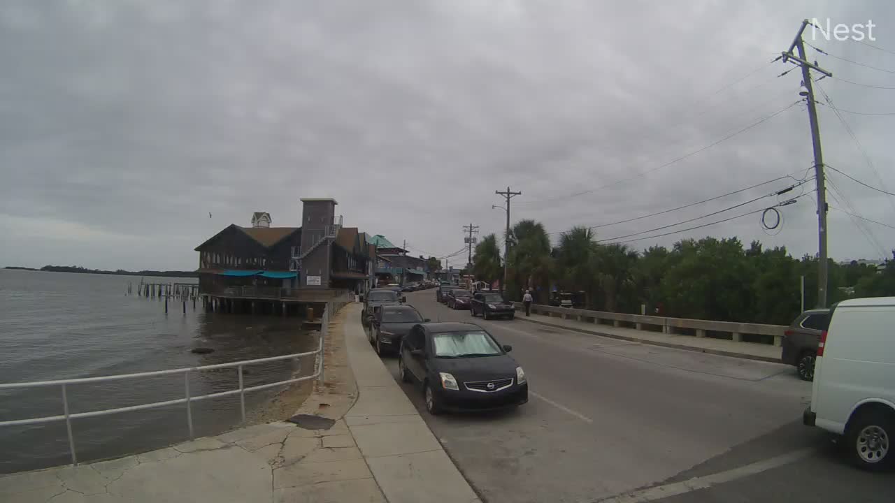 Cedar Key, FL Hurricane Track Cam 10 Recording Nestor (2019)