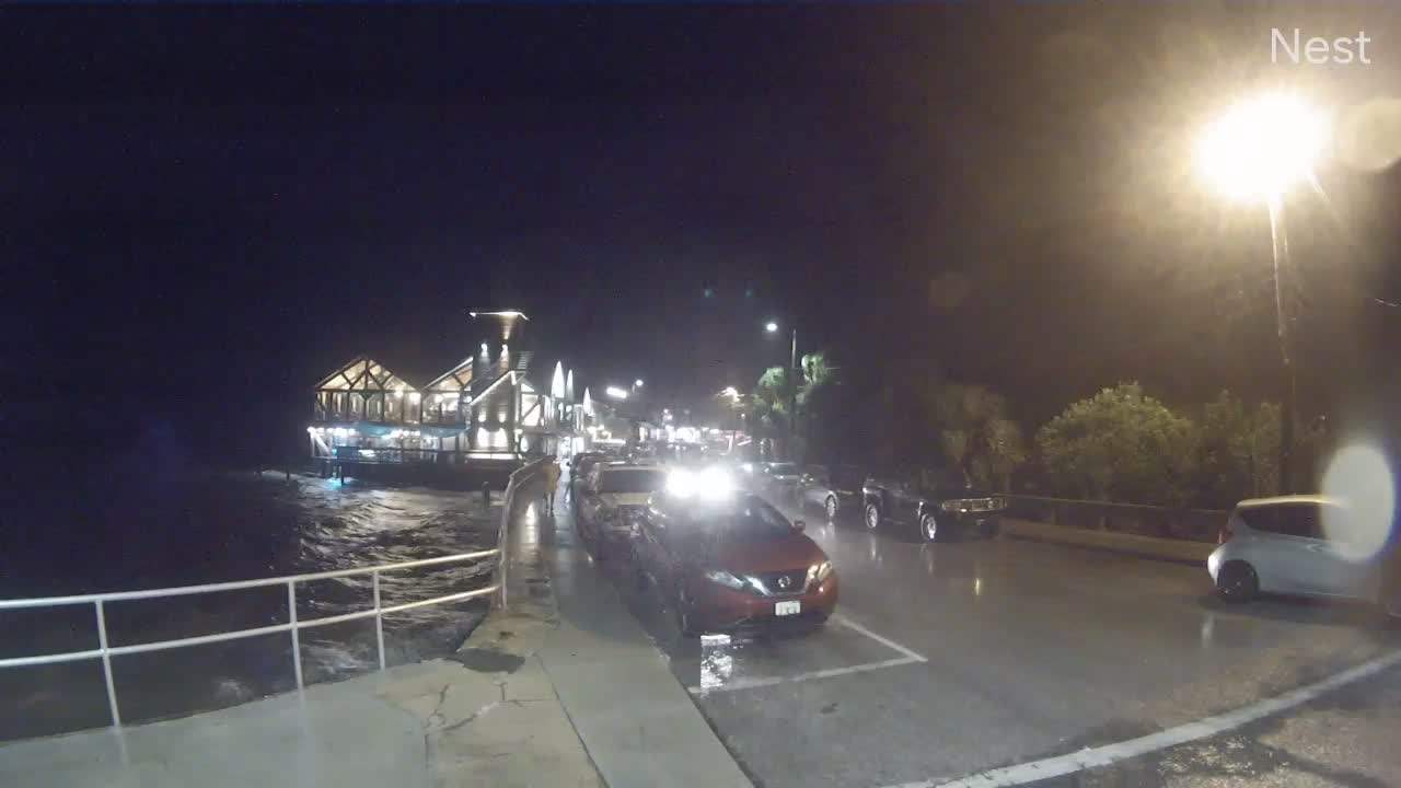 Cedar Key, FL Hurricane Track Cam 10 Recording Nestor (2019)