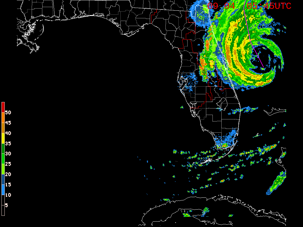 Florida Radar Recording From SFWMD for Dorian Approach (2019)