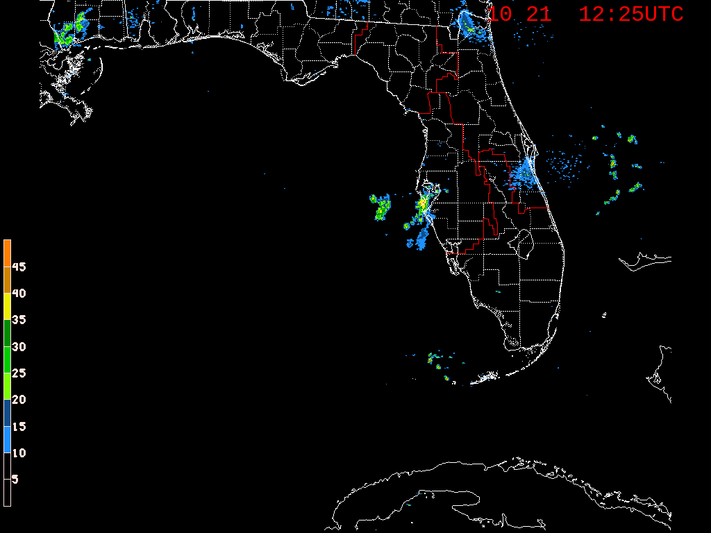 Florida Radar Recording From SFWMD for Nestor Approach (2019)