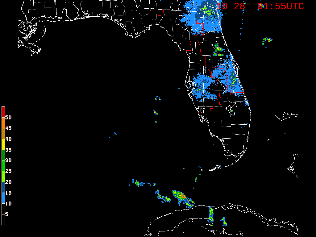 Florida Radar Recording From SFWMD for Nestor Approach (2019)