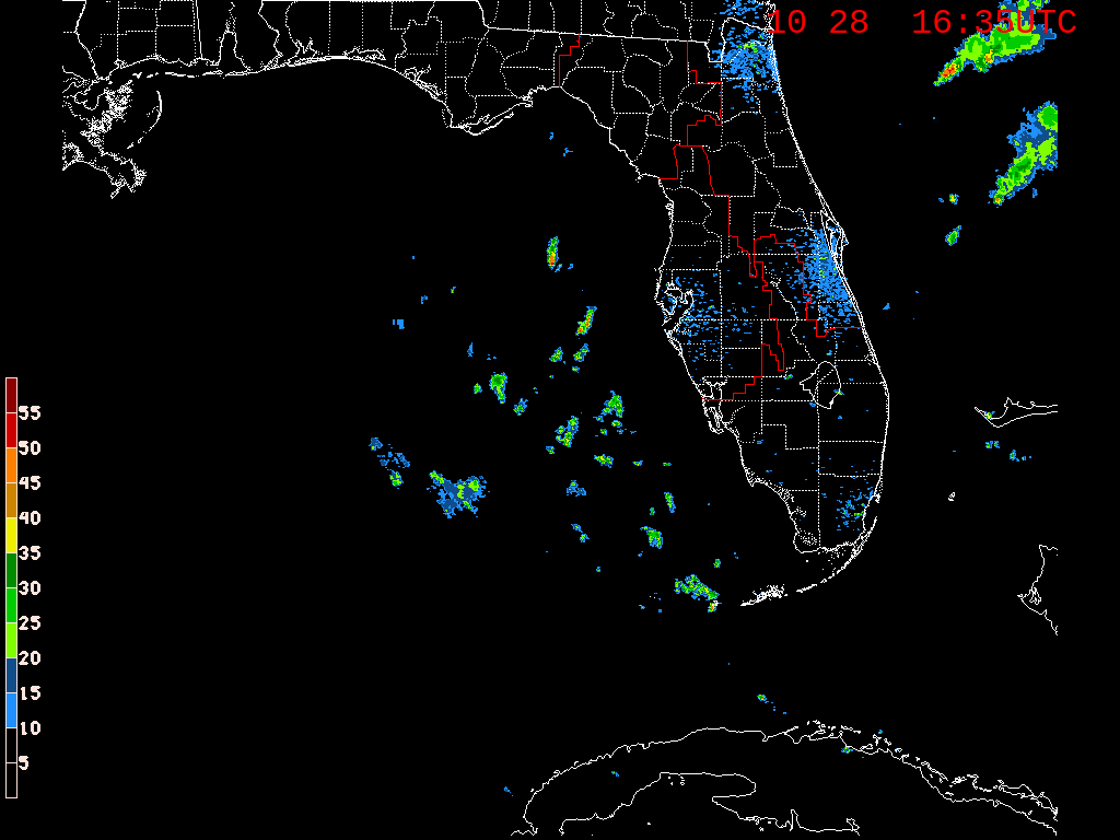 Florida Radar Recording From SFWMD for Nestor Approach (2019)