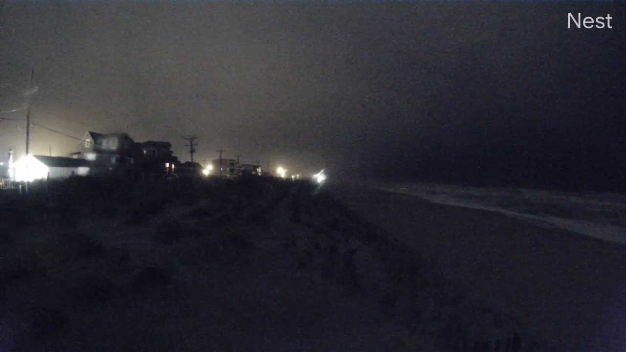 Kitty Hawk, NC Hurricane Track Cam 8 Recording Outer Banks Nov Storm (2019)