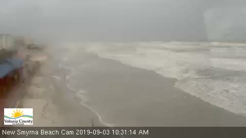 New Smyrna Beach/Flager Avenue Beach Cam Dorian (2019)