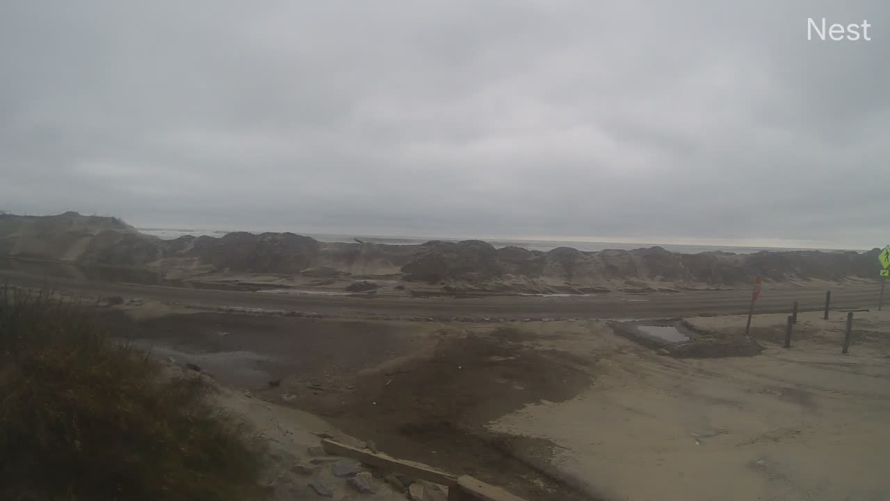 Hwy 12 Pea Island, NC Hurricane Track Cam 12 Recording Outer Banks Nov Storm (2019)