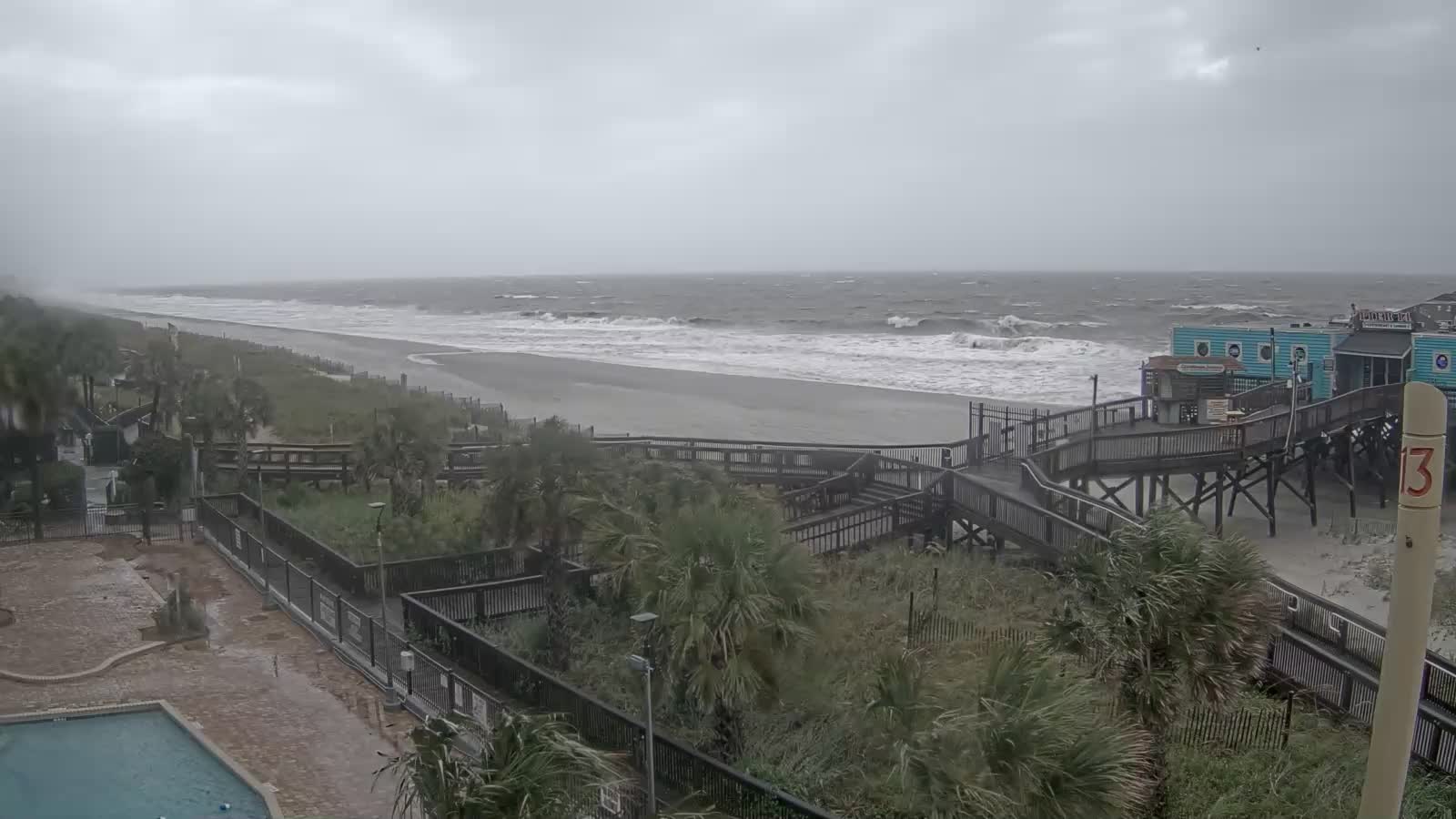 Riptydz Myrtle Beach Webcam Recording for Dorian Approach (2019)