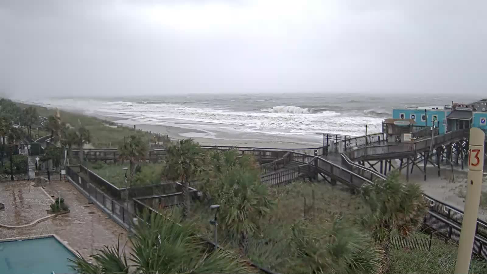 Riptydz Myrtle Beach Webcam Recording for Dorian Approach (2019)