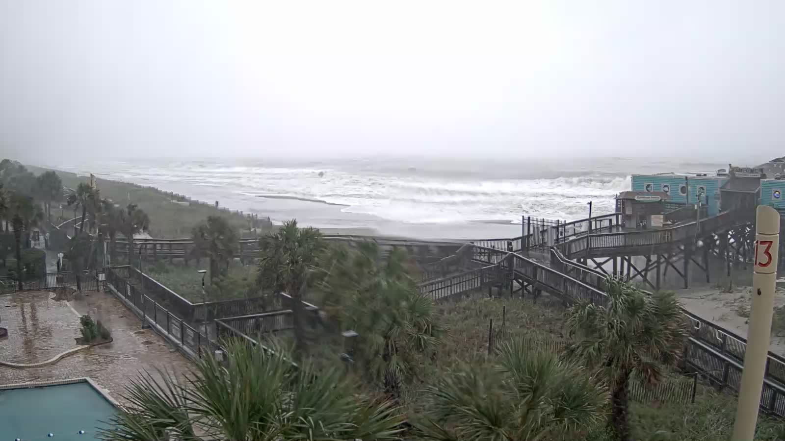 Riptydz Myrtle Beach Webcam Recording for Dorian Approach (2019)