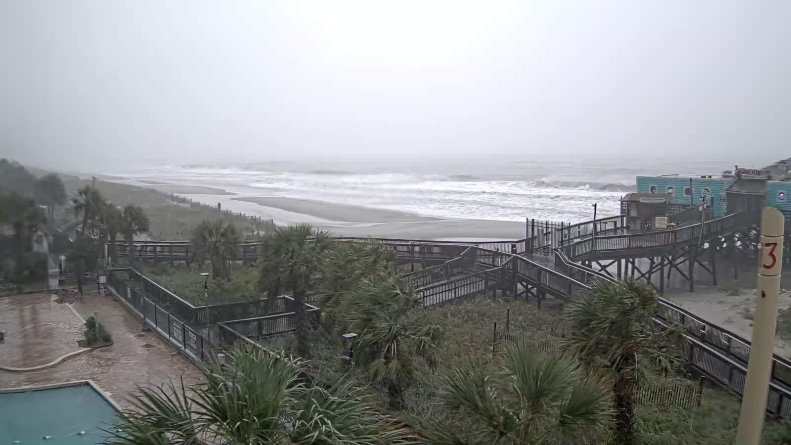 Riptydz Myrtle Beach Webcam Recording for Dorian Approach (2019)