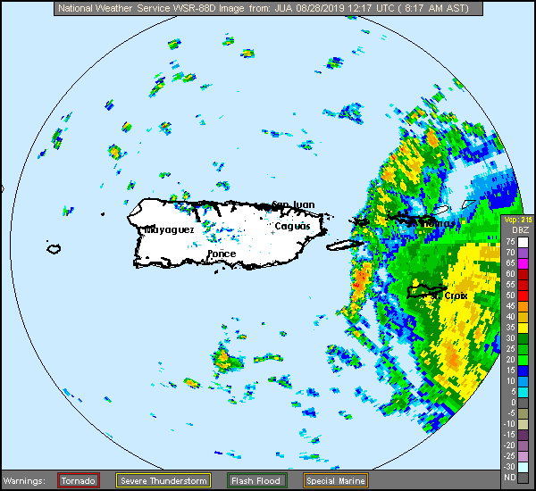 San Juan Radar Recording of Dorian (2019) Approach
