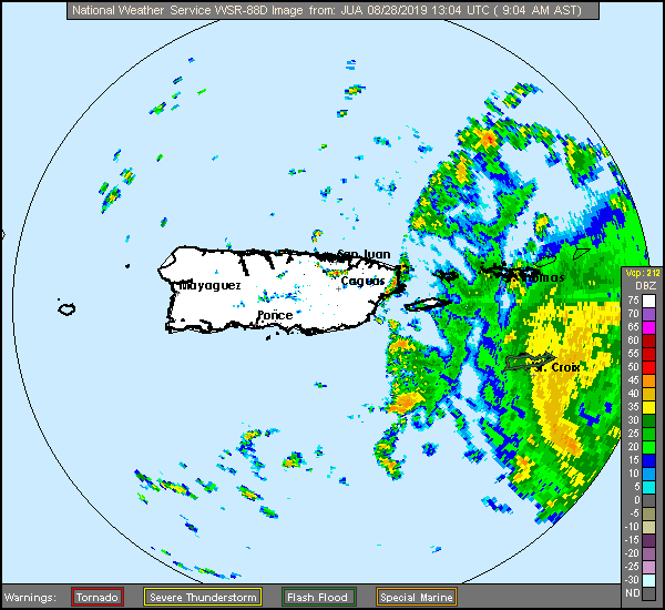 San Juan Radar Recording of Dorian (2019) Approach
