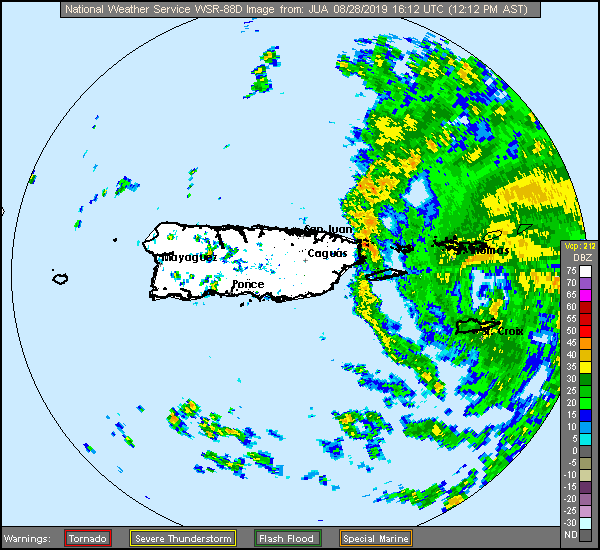 San Juan Radar Recording of Dorian (2019) Approach