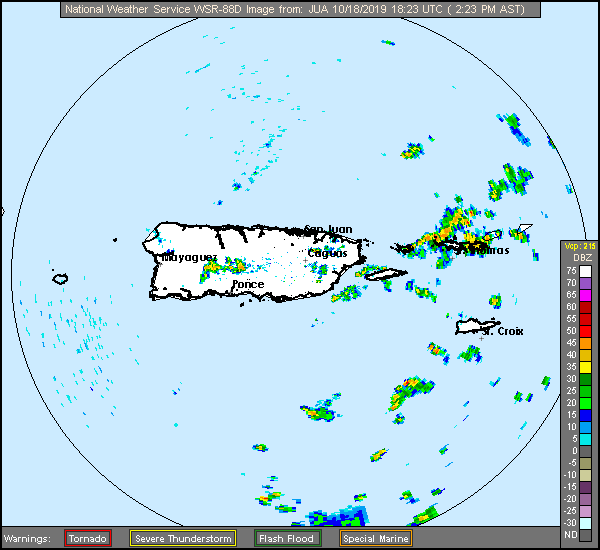 San Juan Radar Recording of Karen (2019) Approach