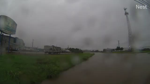 Houston, TX - TUrkey Creek Hurricane Track Cam 2 Recording Imelda (2019)