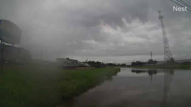 Houston, TX - TUrkey Creek Hurricane Track Cam 2 Recording Imelda (2019)