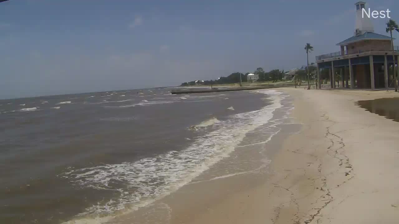 Hurricanetrack.com Mark Sudduth Waveland, MS Cam #3 Barry (2019)