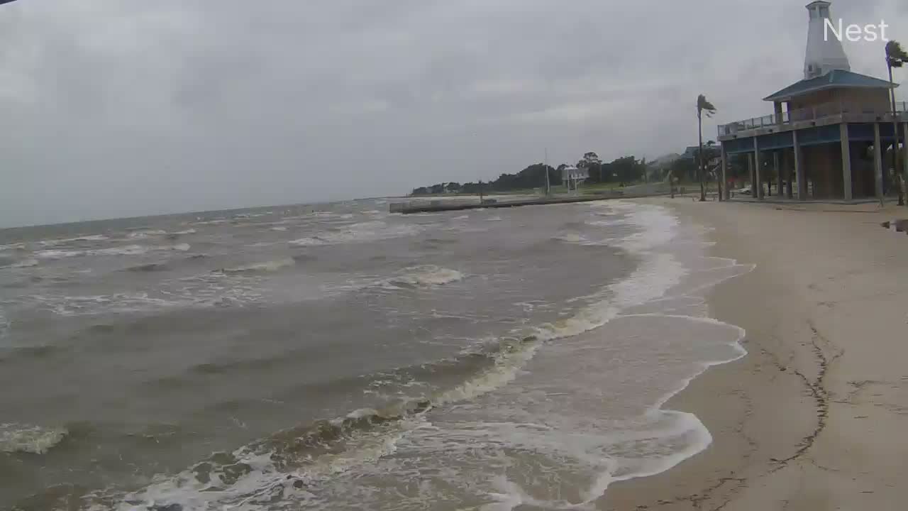 Hurricanetrack.com Mark Sudduth Waveland, MS Cam #3 Barry (2019)