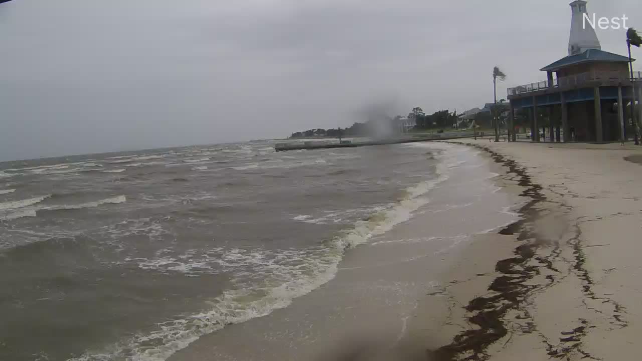 Hurricanetrack.com Mark Sudduth Waveland, MS Cam #3 Barry (2019)