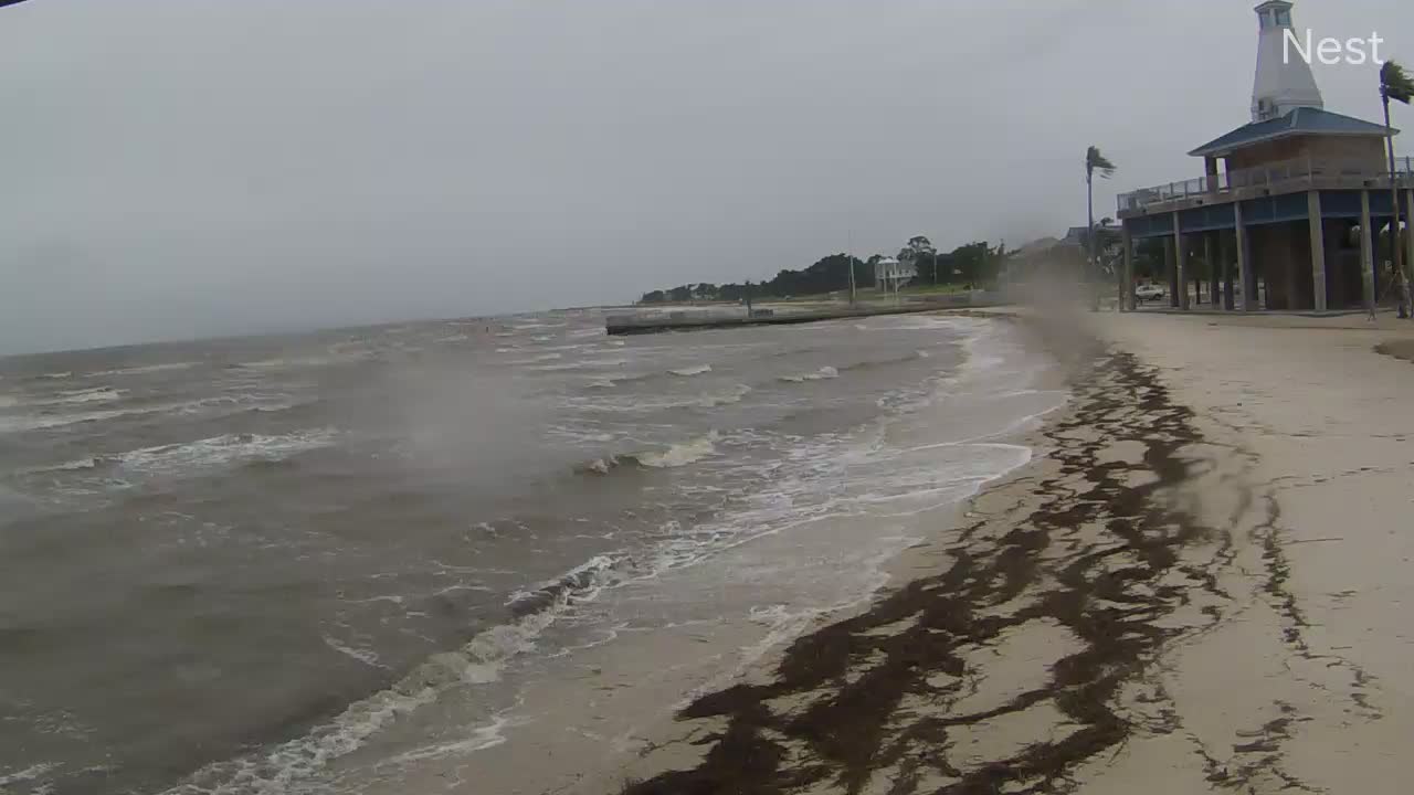 Hurricanetrack.com Mark Sudduth Waveland, MS Cam #3 Barry (2019)