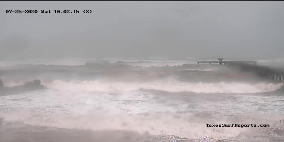Corpus Cristi, TX Bob Hall Pier Recording Hanna (2020)