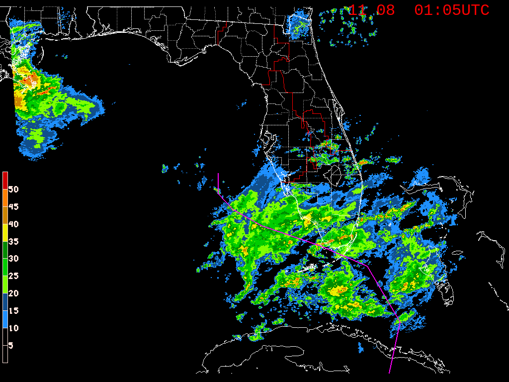 Florida Radar Recording From SFWMD for Eta Approach (2020)