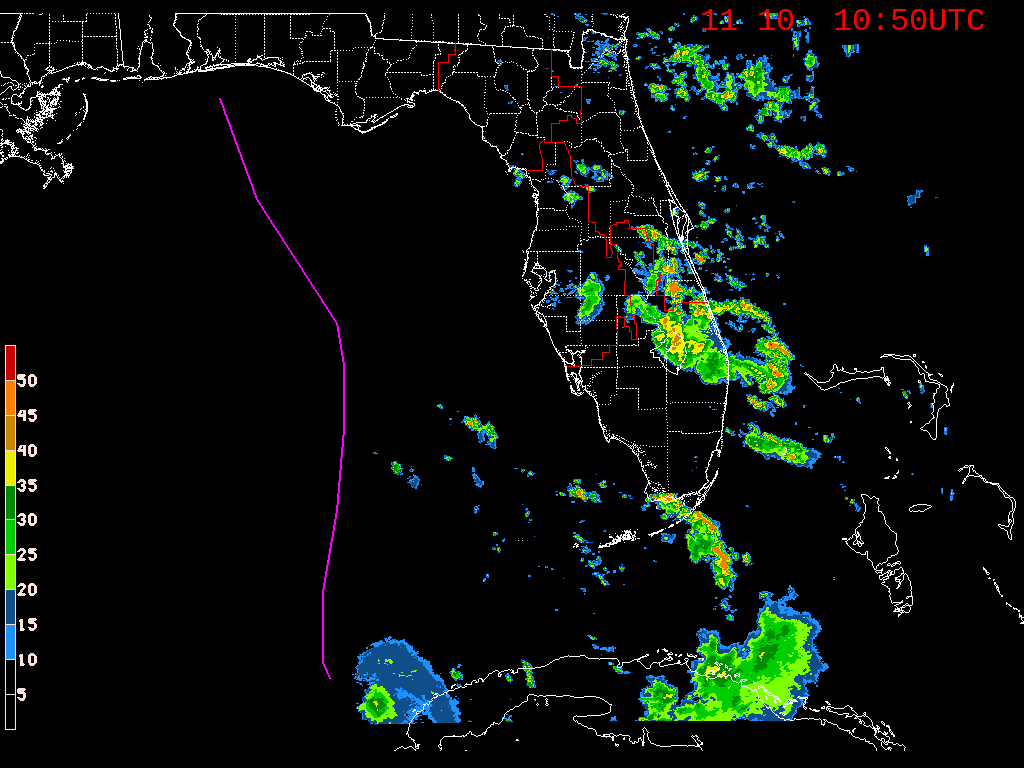 Florida Radar Recording From SFWMD for Eta Approach (2020)