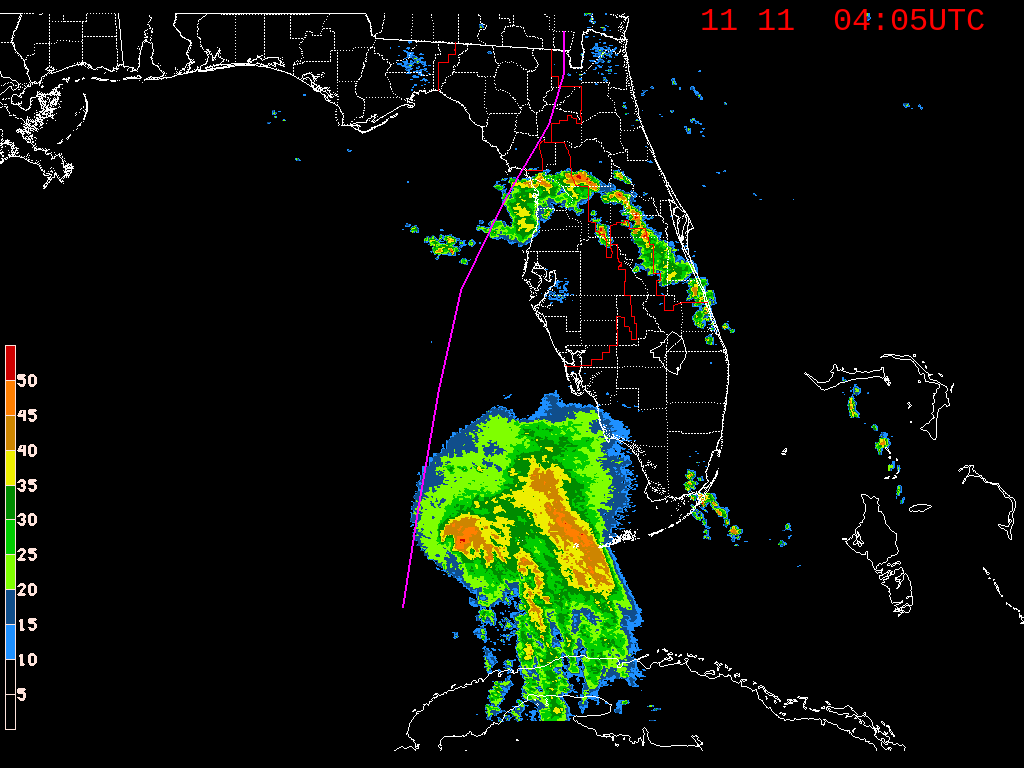 Florida Radar Recording From SFWMD for Eta Approach (2020)