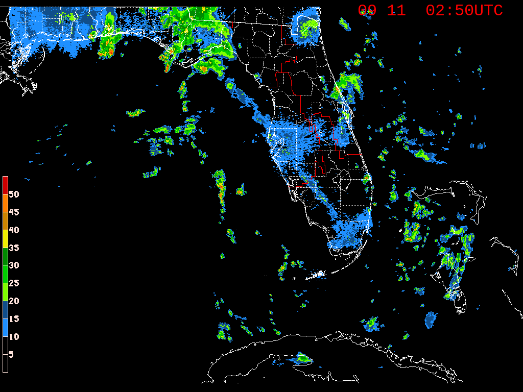 Florida Radar Recording From SFWMD for Sally (2020)
